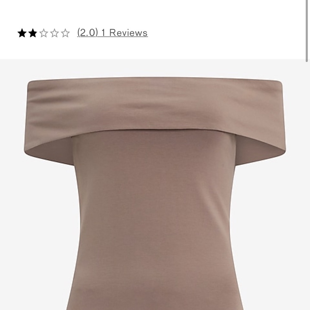 Express Off the-Shoulder Pink Bodysuit NWT